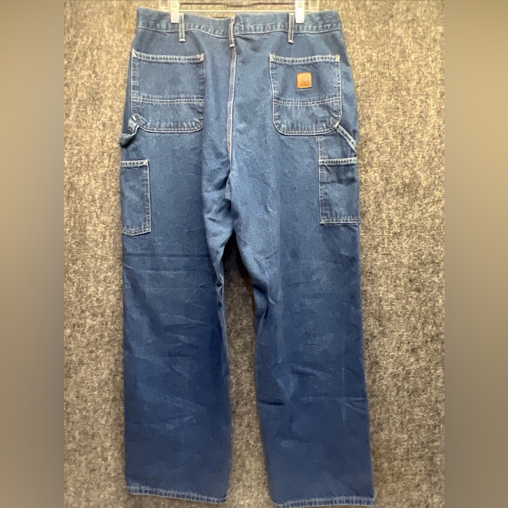 Carhartt B13 DST Dungaree Fit Carpenter Denim Blue Work Jeans Mens 40X32